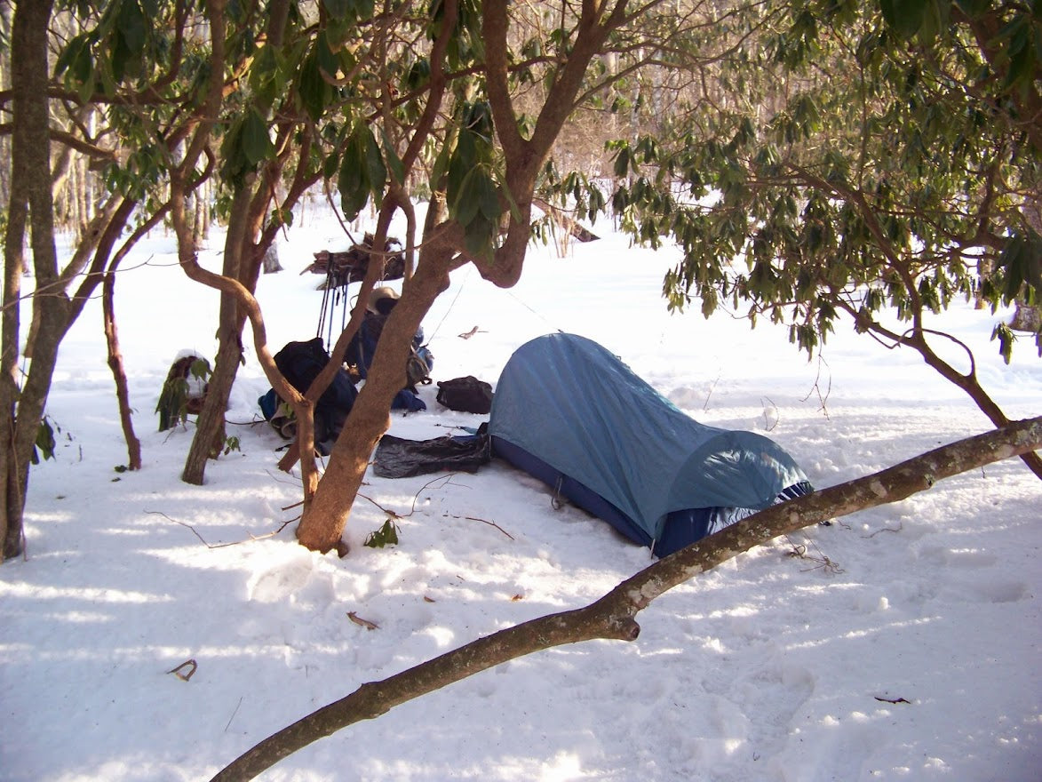 Camping in snow on AT *** DIGITAL PHOTO